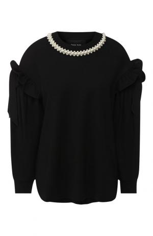 Пуловер с декоративной отделкой Simone Rocha. Цвет: черный