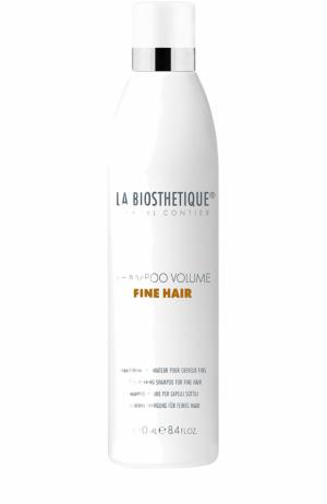 Шампунь для придания объема тонким волосам La Biosthetique. Цвет: бесцветный