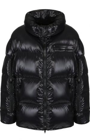 Утепленная куртка на молнии с воротником-стойкой CALVIN KLEIN 205W39NYC. Цвет: черный