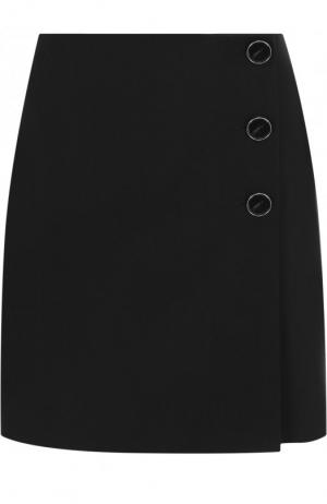 Однотонная мини-юбка на пуговицах Victoria, Victoria Beckham. Цвет: черный