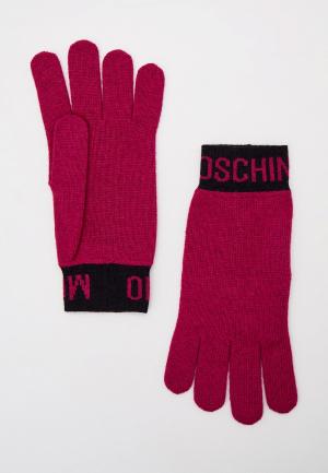 Перчатки Moschino. Цвет: фиолетовый