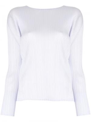 Плиссированная блузка Pleats Please By Issey Miyake. Цвет: телесный