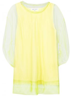 Puff sleeves blouse Gloria Coelho. Цвет: жёлтый и оранжевый
