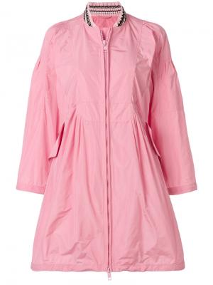 Пальто на молнии Ermanno Scervino. Цвет: розовый и фиолетовый
