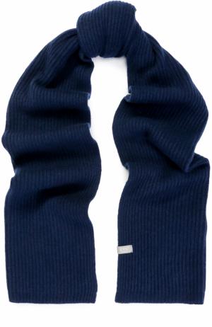 Вязаный шарф из кашемира FTC. Цвет: темно-синий