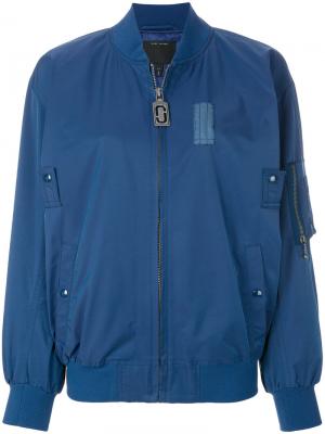 Куртка-бомбер Marc Jacobs. Цвет: синий