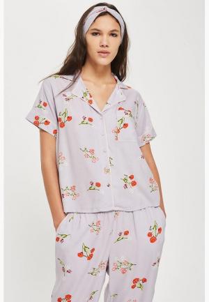 Рубашка домашняя Topshop. Цвет: фиолетовый