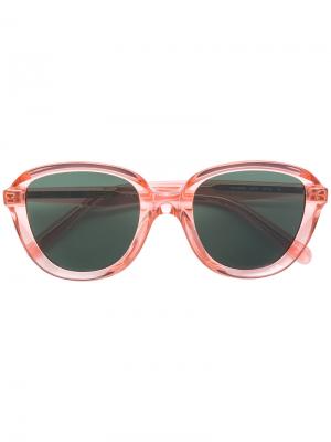 Солнцезащитные очки в прозрачной оправе Céline Eyewear. Цвет: розовый и фиолетовый