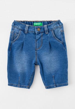 Шорты джинсовые United Colors of Benetton. Цвет: синий