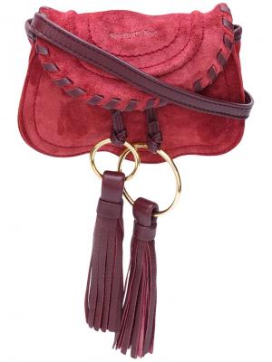 Мини сумка с двойным кольцом See By Chloé. Цвет: розовый и фиолетовый