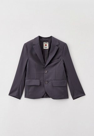 Пиджак Button Blue. Цвет: серый
