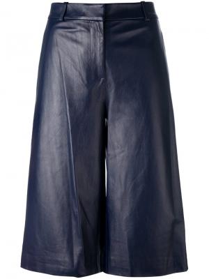 Расклешенные шорты с высокой талией Dvf Diane Von Furstenberg. Цвет: синий
