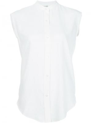 Блузка с вырезом на спине Helmut Lang. Цвет: белый
