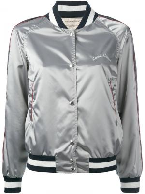 Куртка на молнии Maison Kitsuné. Цвет: серый