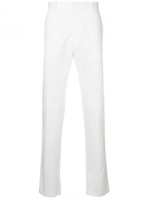 Прямые брюки Jil Sander. Цвет: белый
