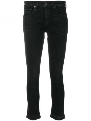 Укороченные джинсы скинни Rag & Bone /Jean. Цвет: чёрный