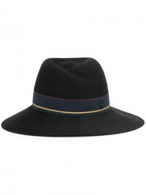 Шляпа-федора Maison Michel. Цвет: синий