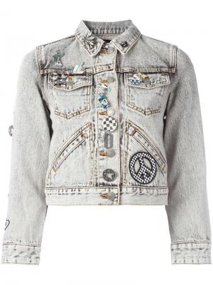 Декорированная джинсовая куртка Marc Jacobs. Цвет: чёрный