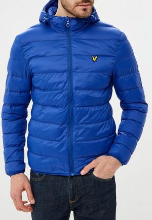 Куртка утепленная Lyle & Scott. Цвет: синий