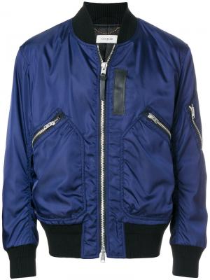 Куртка Ma-1 Coach. Цвет: синий