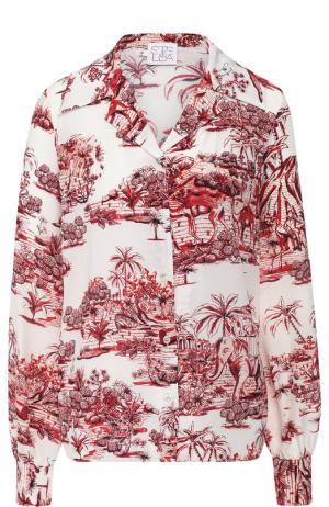 Шелковая блуза с принтом Stella Jean. Цвет: разноцветный