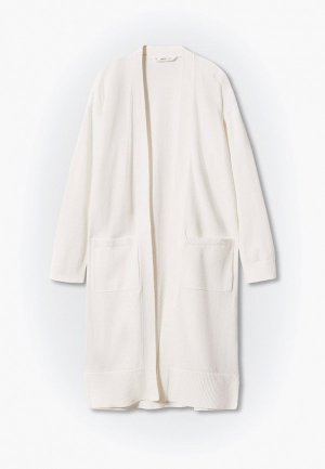 Кардиган Mango Kids. Цвет: белый