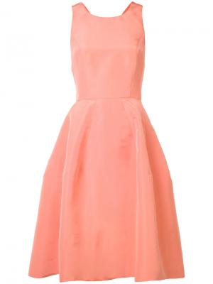 Платье с бантом сзади Carolina Herrera. Цвет: розовый и фиолетовый