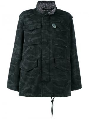 Камуфляжная объемная куртка Marc Jacobs. Цвет: чёрный