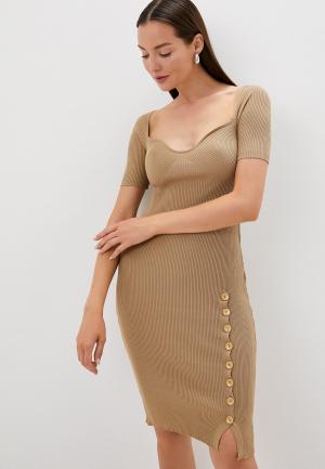 Платье Lakressi. Цвет: коричневый