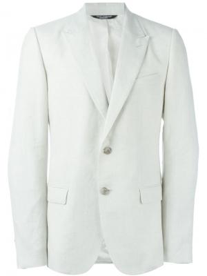 Классический пиджак Dolce & Gabbana. Цвет: белый
