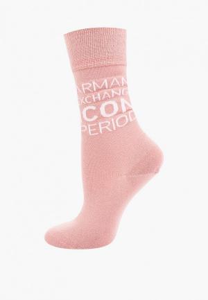 Носки Armani Exchange. Цвет: розовый