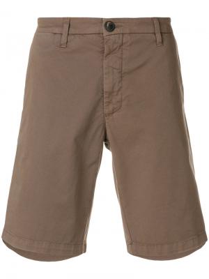 Приталенные шорты карго Eleventy. Цвет: коричневый