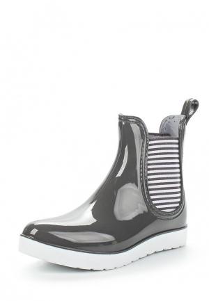 Резиновые ботинки Mon Ami. Цвет: серый