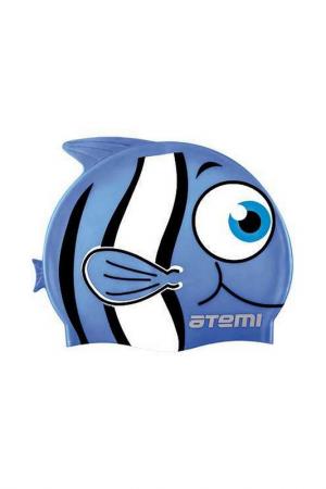 Шапочка для плавания, силикон ATEMI. Цвет: голубой