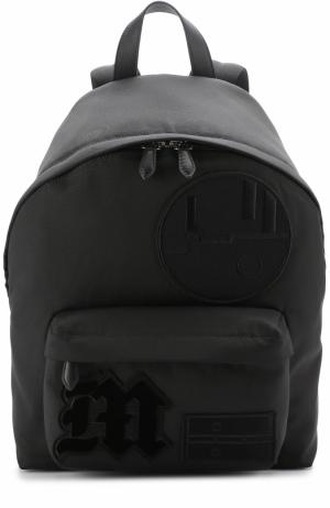 Текстильный рюкзак с нашивками Givenchy. Цвет: черный