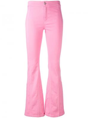 Расклешенные брюки Givenchy. Цвет: розовый и фиолетовый