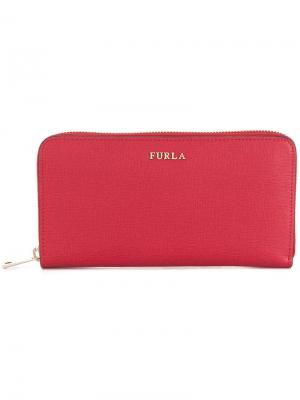Babylon XL zip around wallet Furla. Цвет: красный