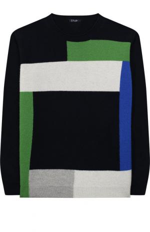 Шерстяной пуловер Il Gufo. Цвет: синий