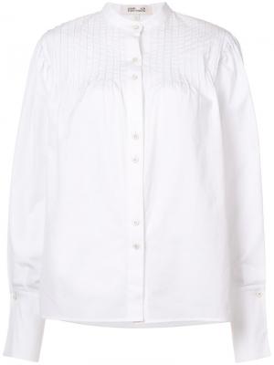 Блузка с декоративными защипами Dvf Diane Von Furstenberg. Цвет: белый