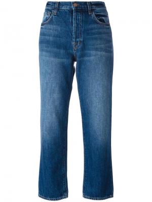 Прямые укороченные джинсы J Brand. Цвет: синий