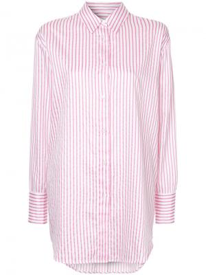 Рубашка в полоску Saxa Mads Nørgaard. Цвет: розовый и фиолетовый