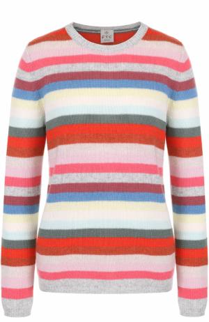 Кашемировый пуловер прямого кроя в полоску FTC. Цвет: разноцветный