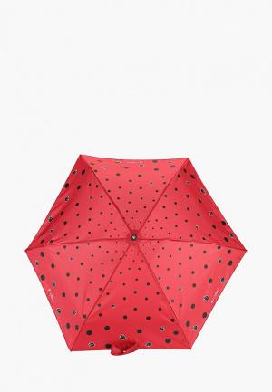 Зонт складной Flioraj. Цвет: бордовый