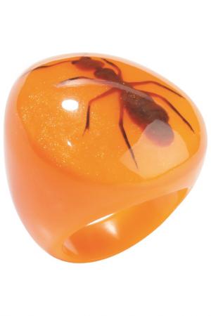 Кольцо ZSISKA. Цвет: оранжевый