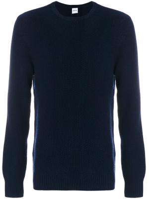 Трикотажный свитер Aspesi. Цвет: синий