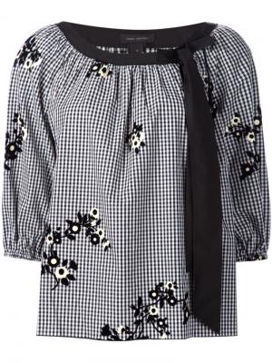 Блузка с цветами Marc Jacobs. Цвет: чёрный