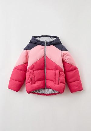 Куртка утепленная United Colors of Benetton. Цвет: розовый
