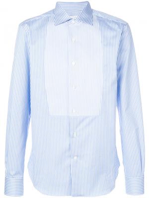 Полосатая рубашка Ermanno Scervino. Цвет: синий