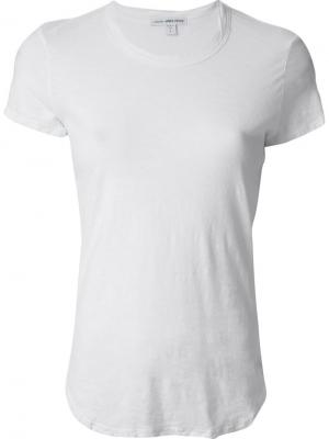 Классическая футболка James Perse. Цвет: белый