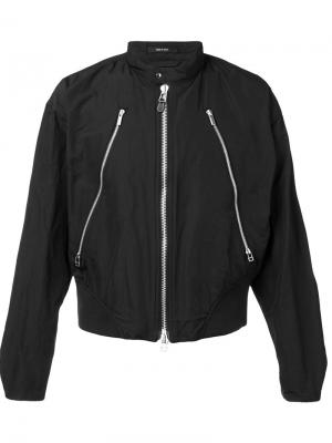 Куртка с молниями Issey Miyake. Цвет: чёрный